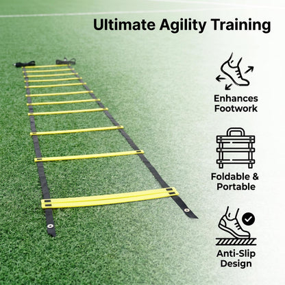 Sleteranpe 20ft Agility Ladder Training Ladder Speed