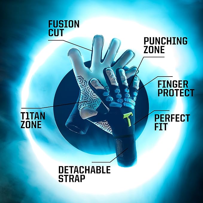 T1TAN Sky Beast 2.0 - Goalkeeper Gloves - Without Finger Protection - Soccer Goalkeeper Gloves - Size 11