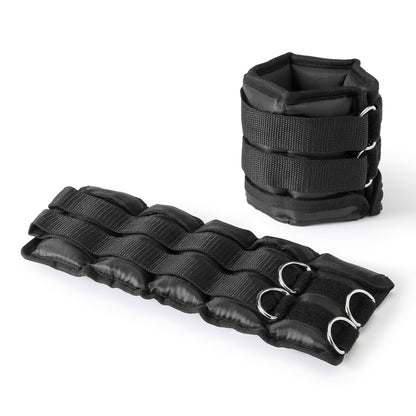 Amazon Basics Adjustable Ankle Weights for Men & Women, 5 lb Set (2.5 lb Each), for Workouts