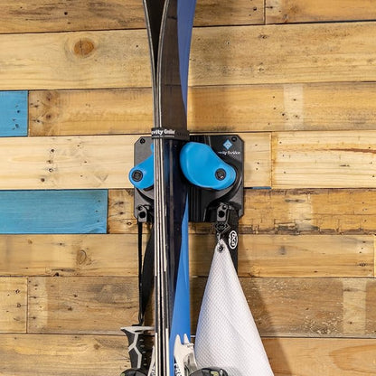 Ultimate Ski & Snowboard Wall Rack | Secure, Non-Slip Storage | Fits Any Ski/Board | Garage Organization | Ski Storage Rack | Snowboard Storage Rack | Winter Gear Organizer | 1 Pck