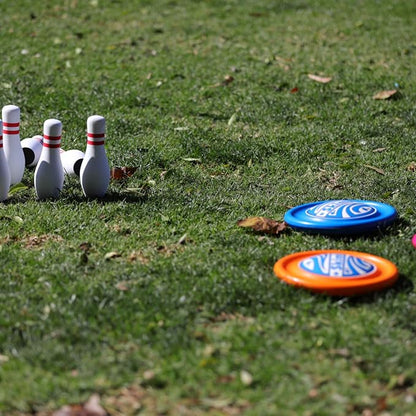 Disc - Water Disc Toy for Spring & Summer Fun - Skips, Slides, Jumps - Pools, Beaches & Backyards Fun for All Ages (Orange)