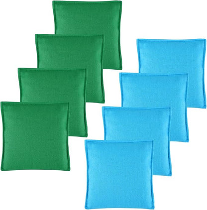 Set of 8 Regulation Cornhole Bags Double Sided, Weather Resistant Bean Bags for Cornhole Toss Game, Corn Hole Beans Bags with Tote Bag