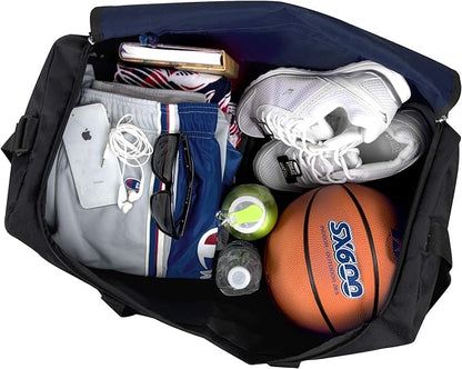 40 Liter, 22 Inch Reflective Duffle Bag with Shoulder Strap for Men, Women, Travel