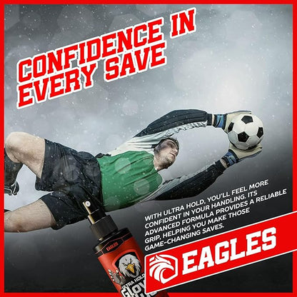 EAGLES Football Glove Grip Spray – Restores Stickiness to Your Gloves - Goalkeeper Glove Grip Spray - Boosts Stickiness and Performance of Soccer Goalie Gloves - Goalie Accessories