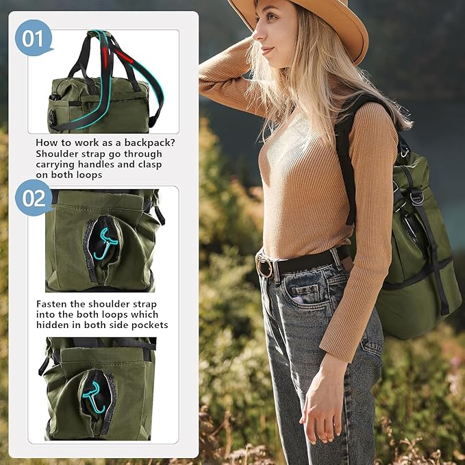 Gym Bag for Men Women, Tactical Travel Duffel bag with Removable Dividers & Shoe Compartment, Weekender Carry on Bag with Toiletry Bag, Overnight Range Bag for Workout Soccer Yoga Gym