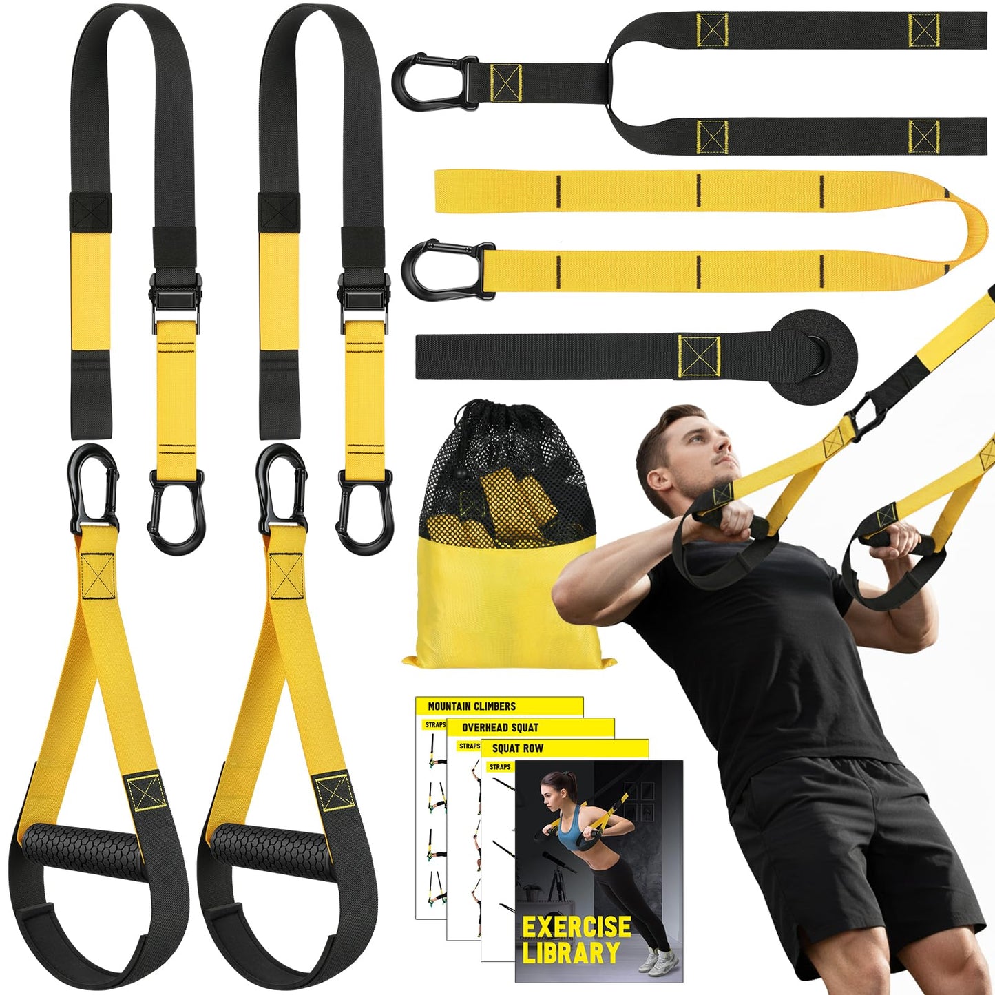 Home Resistance Training Kit, Bodyweight Resistance Bands with Handles, Door Anchor, Resistance