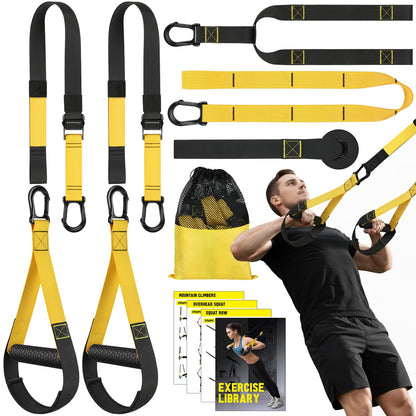 Home Resistance Training Kit, Bodyweight Resistance Bands with Handles, Door Anchor, Resistance