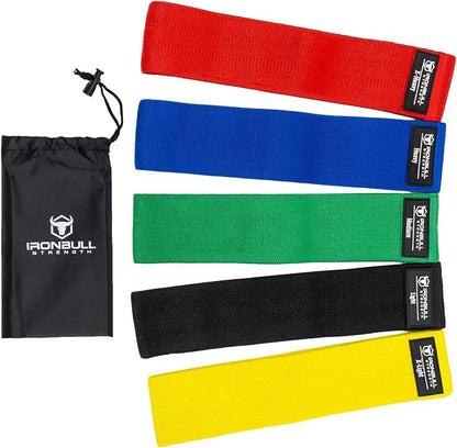 Resistance Bands for Working Out (Set of 5) – Elastic Bands for Exercise & Physical Therapy – Loop Resistance Bands for Glutes, Home Workouts, Yoga, Pilates, Stretching & Legs