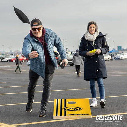 2' x 3' Solid Wood Cornhole Set with Direct Print HD Team Graphics – Great Gift for Any NCAA Fan! Bean Bag Toss Family Outdoor Games