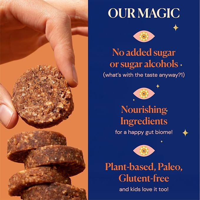 MAGICDATES Date Snack Bites | Salted Walnut Brownie – 4 Bags (16 Servings) | Medjool Dates | Himalayan Pink Salt | No Added Sugar | Vegan | Paleo | Gluten-Free | Healthy Chocolate Dessert