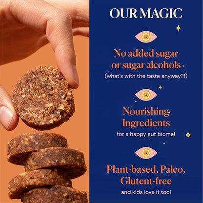 MAGICDATES Date Snack Bites | Salted Walnut Brownie – 4 Bags (16 Servings) | Medjool Dates | Himalayan Pink Salt | No Added Sugar | Vegan | Paleo | Gluten-Free | Healthy Chocolate Dessert