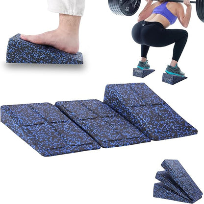 Slant Board Squat Wedge for Calf Stretchingï¼? Pcs 12" x 6.3" Foot Stretcher Balance Board for Plantar Fasciitis, Adjustable Foam Slant Board Wedge Great for Exercises