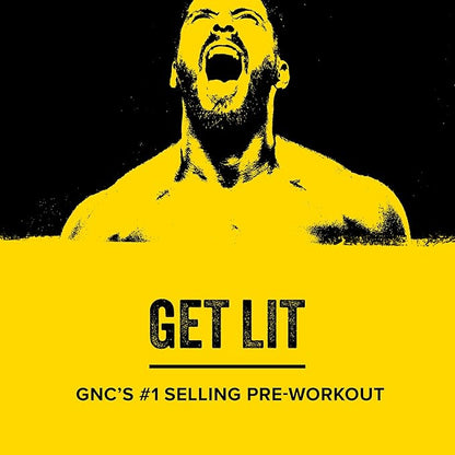BEYOND RAW LIT Pre Workout Powder Supplement for Men and Women, Energy, Focus, Endurance, Pumps, Nitric Oxide Boost, 250mg Caffeine, Creatine, Beta Alanine, Orange Mango, 30 Servings