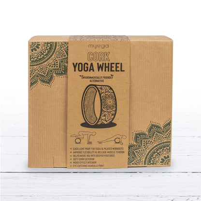 Myga Yoga Wheel,Exercise Prop for Back Pain, Yoga Poses, Pilates, Stretches, Backbend Inversions