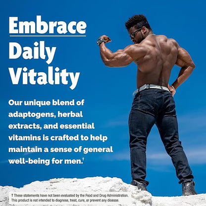 Testosterone Booster Supplement for Men - Male Enhancing Test Boost - Ashwagandha, Tongkat Ali, Rhodiola, Tribulus, Vitamin D3, B6, B12 - Workout, Muscle Builder, Strength, Energy, Performance - 120ct