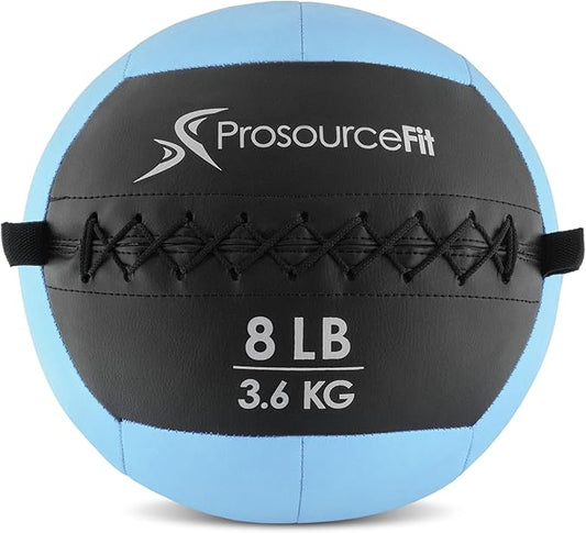 ProsourceFit Soft Medicine Balls, Wall Balls and Full Body Dynamic Exercises, Color-Coded Weights: