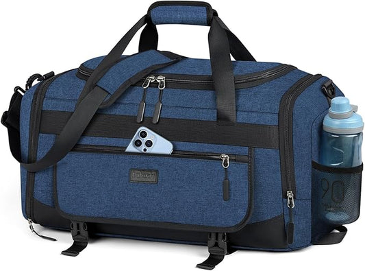 IGOLUMON Gym Bag for Men 40L Sports Duffel Bags Gym Duffle Bag Women with Shoe Compartment & Wet