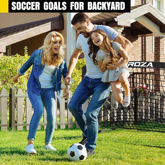 Soccer Goal, Kids Soccer Goals for Backyard Set, 2 Pack of Portable Pop Up Soccer Net with Soccer Ball, Cones, Complete Training Equipment for Youth, Toddler Outdoor Sports Games