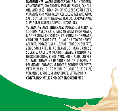 BOOST High Protein with Fiber Ready to Drink Complete Nutritional Drink, Caramel, 8 fl oz Bottle, 24 Pack