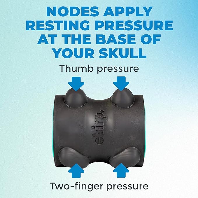 Chirp Wheel XR Massage Roller for Neck & Headache Relief ??Rejuvenate Body, Spinal Care & Tension Through Thumb Pressure Release | High-Density Foam for Physical Therapy, 500lbs Capacity, 4" Mint