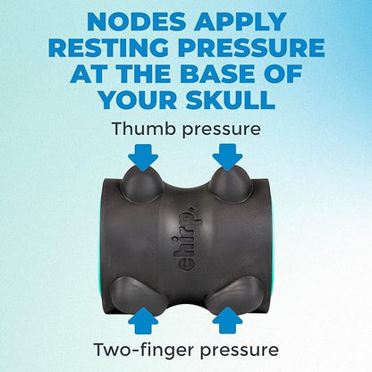 Chirp RPM Mini + XR 4" Wheel Bundle - Rolling Percussive Massager and Foam Roller Wheel, Supports Deep Tissue Massage and Neck Pain Relief