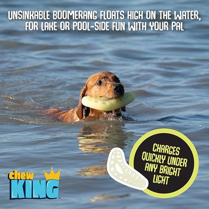 Chew King Large Glow Boomerang