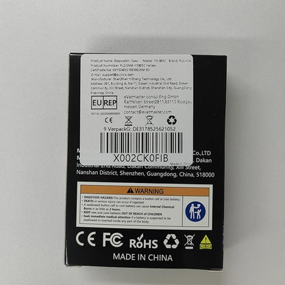 Stopwatch Timer with Countdown, Simple Operation Digital Stop Watch for Sports, Countdown-Alarm Button-Sound, AAA Battery Included (Yellow)