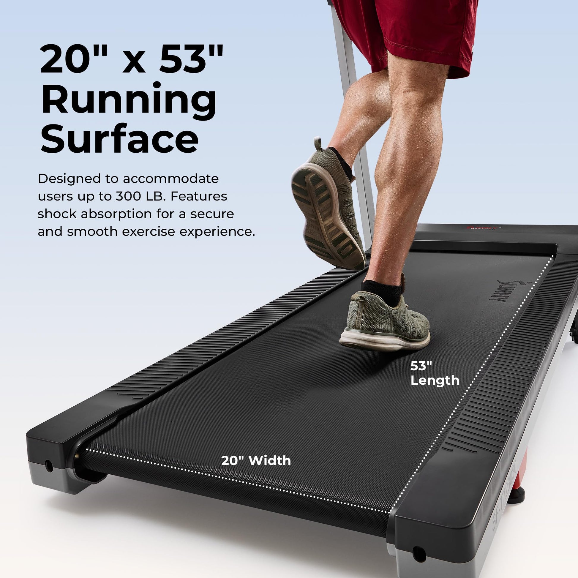 Sunny Health & Fitness Auto Incline Treadmill, Fully Assembled Walking Pad