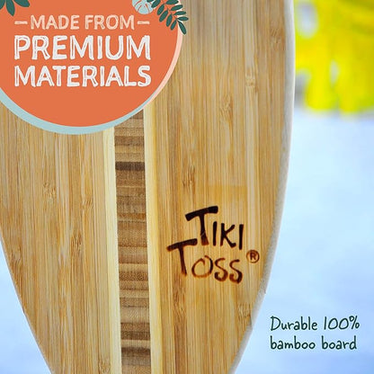 Tiki Toss Ring Toss Game for Adults & Kids - Hook and Ring Games with String and Hooks for Indoor/Outdoor Use, Man Cave Decor & Stuff, Gifts for Men - Standard or Deluxe 12.3" / Tiny 5"