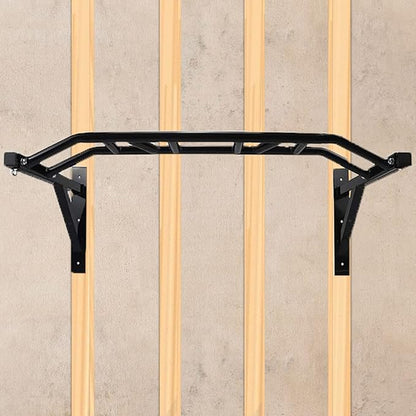 BDL Wall Mounted Pull Up Bar Chin Up bar Multifunctional Dip Station for Indoor Home Gym Workout, Power Tower Set Training Equipment Fitness Dip Stand Supports to 440 Lbs