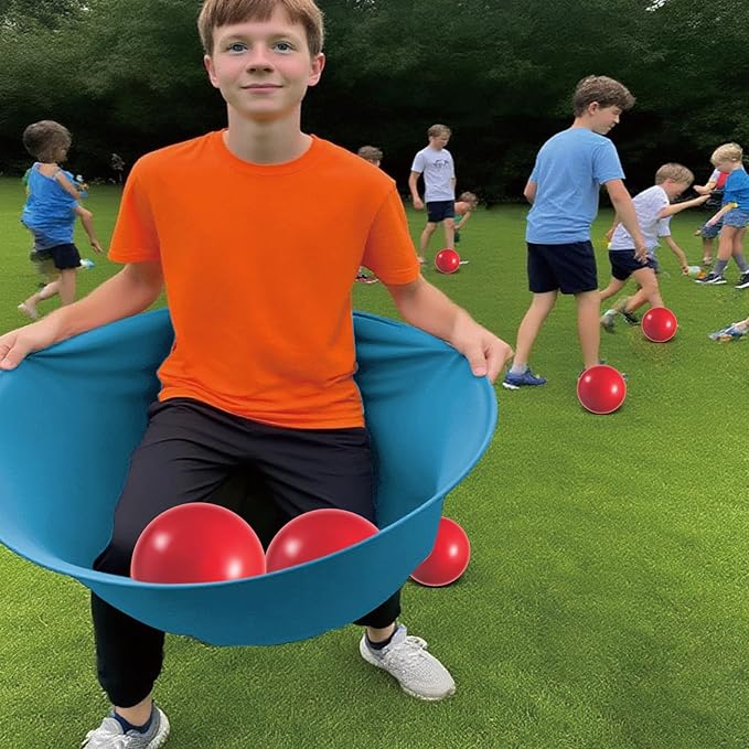 Granny Pants Yard Game Set - Giant Outdoor Party Game with 8 Bouncy Balls and Pump，Fun Family Reunion & Adult Yard Games for Groups