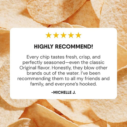 The Good Crisp Company, Good Crisps Minis (Original, 1.6 Ounce, Pack of 12) Non-GMO, Allergen Friendly, Potato Chip Snack Pack, Gluten Free Snacks