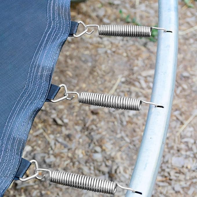 20 Pack 5.5 Inch Trampoline Spring Heavy Duty Galvanized Steel Replacement Trampoline Parts Springs with Pull Tool T-Hook for Outdoor Trampoline Aotob, Skywalker, JumpKing, UpperBounce, SkyBound