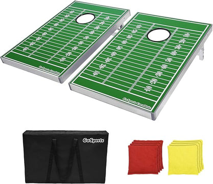 GoSports Tailgate Size 3 x 2 ft Cornhole Sets - Choose LED or Standard - Portable Set Includes 8 Bean Bags & Game Rules