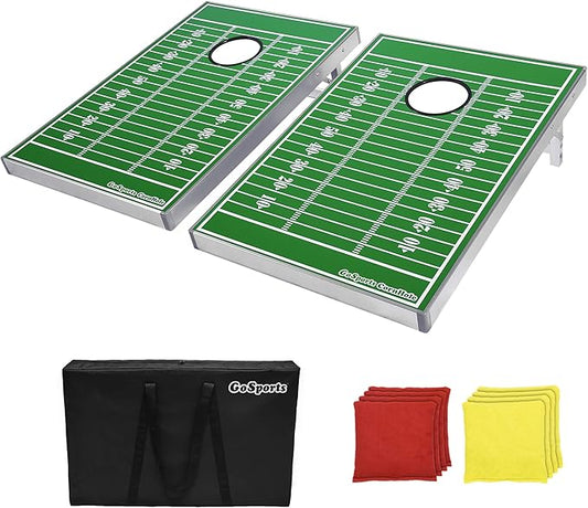 GoSports Tailgate Size 3 x 2 ft Cornhole Sets - Choose LED or Standard - Portable Set Includes 8