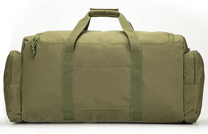 Super Quality 60L Large Duffel Travel Bag Luggage Foldable Bag Cargo Sport Gear Equipment Skiing Hardware Bag Heavy Duty& Durable(Dark Green)