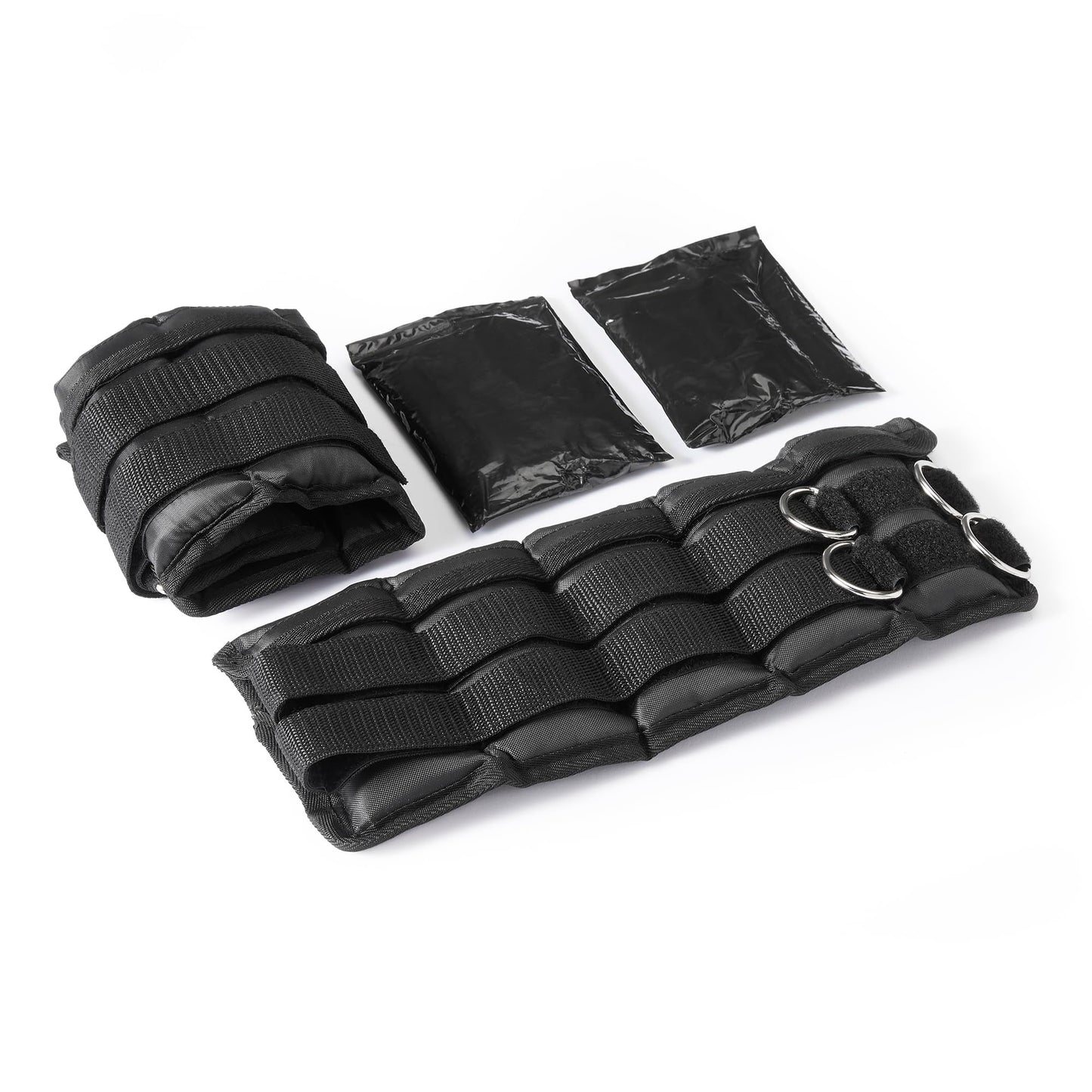 Amazon Basics Adjustable Ankle Weights for Men & Women, 5 lb Set (2.5 lb Each), for Workouts
