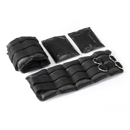 Amazon Basics Adjustable Ankle Weights for Men & Women, 5 lb Set (2.5 lb Each), for Workouts