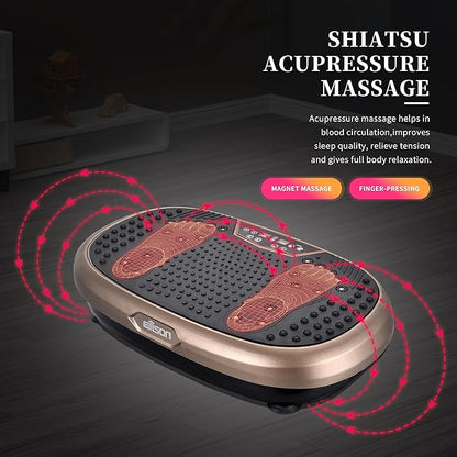 EILISON FitMaxx 3D XL Vibration Plate Exercise Machine - Whole Body Workout Vibration Platform w/Loop Bands - Lymphatic Drainage Machine for Weight Loss, Shaping, Wellness, Recovery