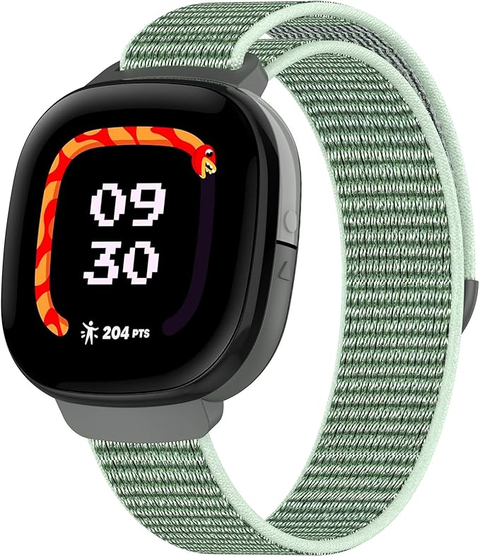 Compatible with Fitbit Ace LTE, Quick Release Nylon HOOK LOOP Sport Strap Accessory Fit for Fitbit Ace LTE Band, Mint