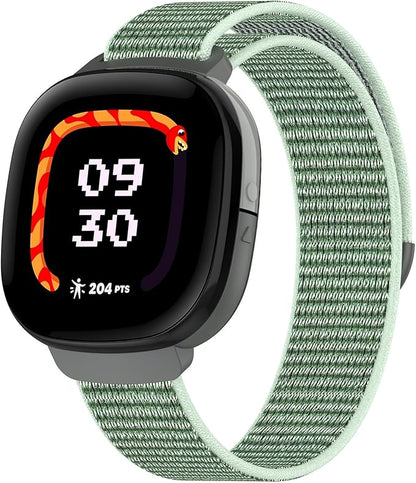 Compatible with Fitbit Ace LTE, Quick Release Nylon HOOK LOOP Sport Strap Accessory Fit for Fitbit Ace LTE Band, Mint