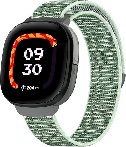 Compatible with Fitbit Ace LTE, Quick Release Nylon HOOK LOOP Sport Strap Accessory Fit for Fitbit Ace LTE Band, Mint