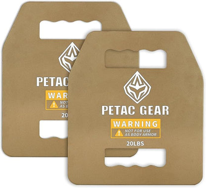 PETAC GEAR Tactical Weights Plates For Weighted Vest For Men Workout,5/10/15/20 LBS Weight Strength Training Vests Equipment Workout Gear