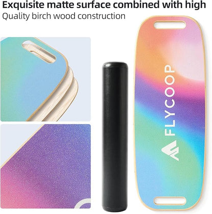 Balance Board for Adult with Adjustable Stoppers: 3 Modes Wobble Board with Roller Exercise Balancing Stability Trainer for Improve Balance Non Slip Surface