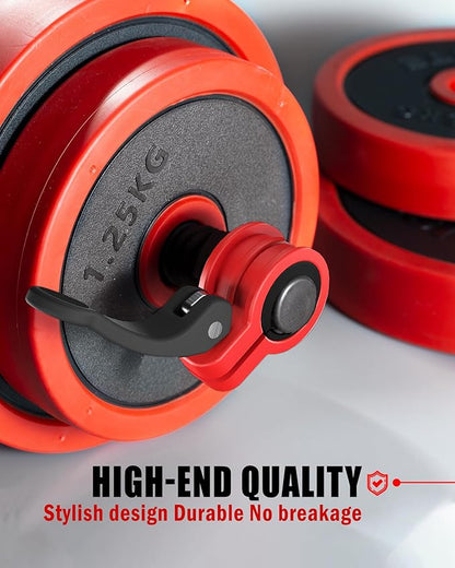 Narrow Barbell Clips 2.5cm Width for Olympic Bars, 0.9-1.18inch Adjustable Weight Clamps, Quick Release Locking Collars for Weightlifting