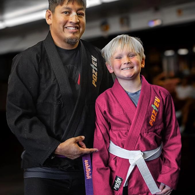 Kids Brazilian Jiu Jitsu Gi For Kids BJJ Gi Youth Grappling Kimonos Preshrunk Lightweight Martial Arts Uniform