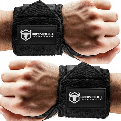 Wrist Wraps for Weightlifting & Powerlifting (18") - Premium Quality Wrist Straps for Weight
