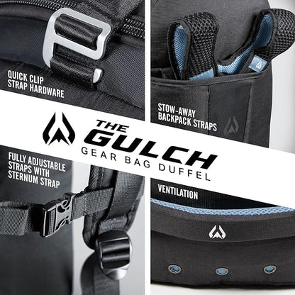 Wildhorn Gulch 70L MTB Duffle Bag for Travel - Lightweight & Durable Gym Bag for Women & Men. Ideal for Biking, Motorcycle, and Sports