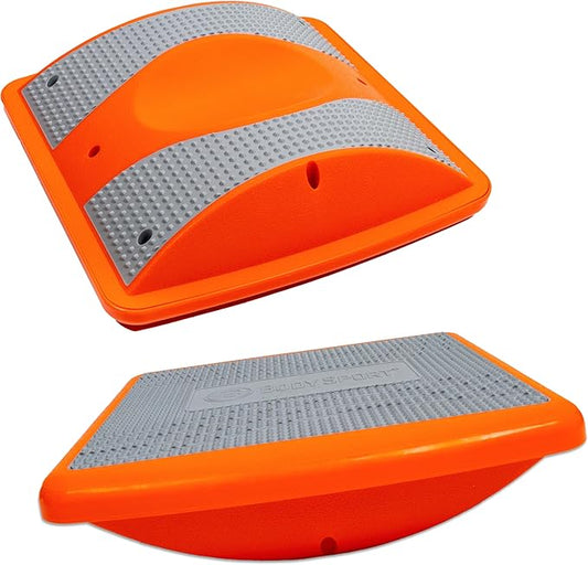 Body Sport Rocker Board for Balance Training, Standing Desk, Physical Therapy & More - Multipurpose, Lightweight, Non-Skid Wobble Board for Home Gym & Office, 400 lb. Weight Capacity