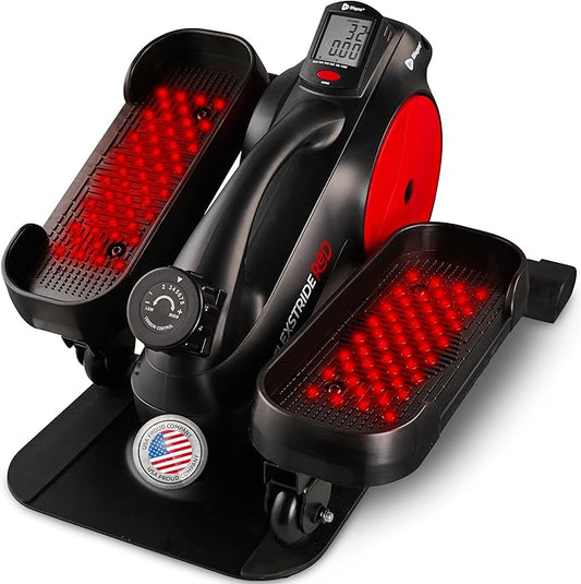 Lifepro Under Desk Elliptical Exercise Machine with or without Red Light, Seated Pedal Exerciser for Seniors & Adults, Quiet Elliptical Machine for Home or Office, Portable Leg Exerciser While Sitting